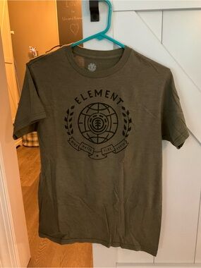 Element Olive Green Short Sleeve Graphic Tee